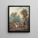 Fiera del villaggio - Charles-Melchior Descourtis — quadro incorniciato alla parete