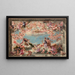 Allegoria con Napoleone III e l'imperatrice Eugenia - Charles-Raphaël Marchal — quadro incorniciato alla parete