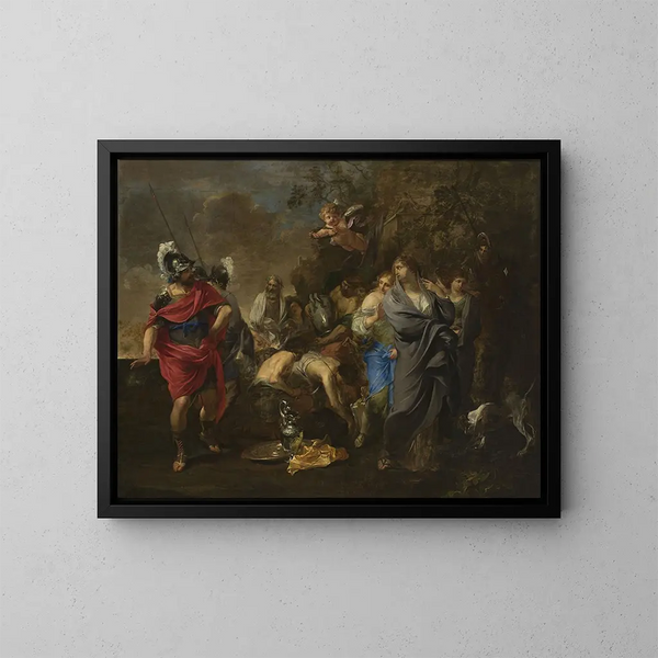 Enea e Didone - Charles Alphonse Du Fresnoy — quadro incorniciato alla parete