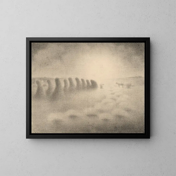 Fine della raccolta - Charles Angrand — quadro incorniciato alla parete
