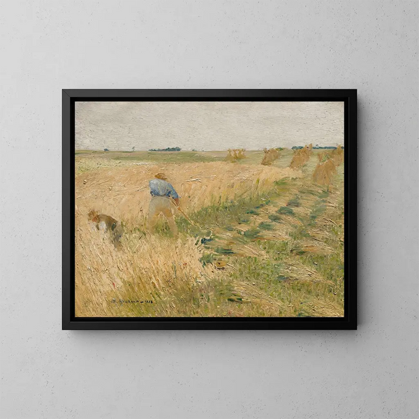 I mietitori - Charles Angrand — quadro incorniciato alla parete