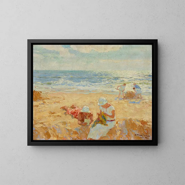 Angolo di spiaggia - Charles Atamian — quadro incorniciato alla parete
