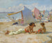 Giocare sulla spiaggia - Charles Atamian — vista dell’opera