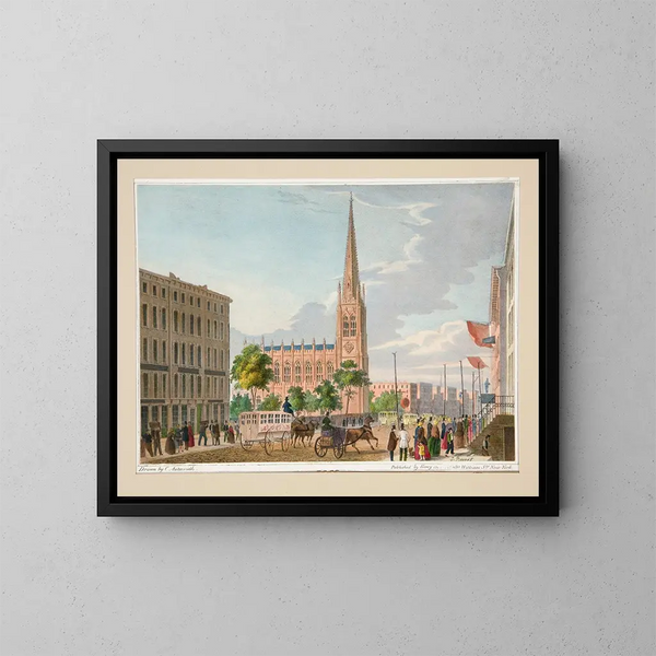 Chiesa della Trinità - Charles Autenrieth — quadro incorniciato alla parete