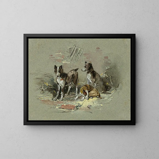 Charles B Newhouse - Three Dogs in an Alley.webp