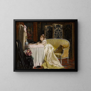 Charles Baugniet - Jeune femme crivant une lettre.webp