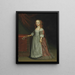 Ritratto di una ragazza - Charles Beaubrun — quadro incorniciato alla parete