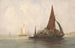 Chaland a fieno su un mare calmo - Charles Bentley — vista dell’opera