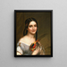 Mademoiselle Satterlee - Charles Bird King — quadro incorniciato alla parete