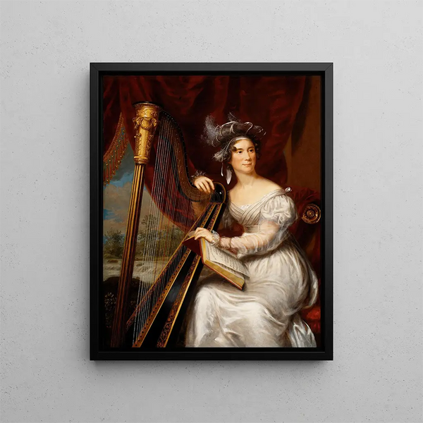 Mme John Quincy Adams - Charles Bird King — quadro incorniciato alla parete