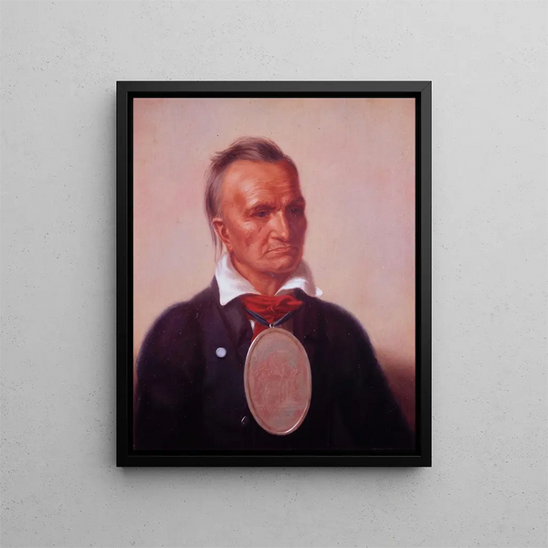 Sagoyewatha, conosciuto come Red Jacket - Charles Bird King — quadro incorniciato alla parete
