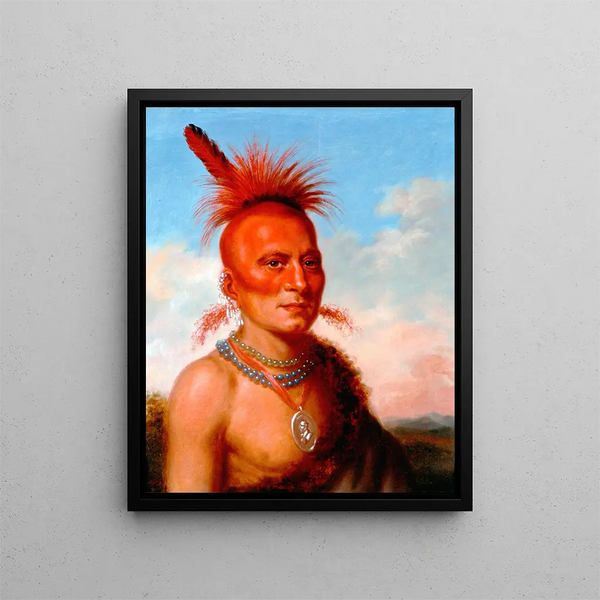 Sharitarish, cattivo capo Pawnee - Charles Bird King — quadro incorniciato alla parete