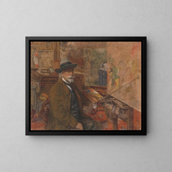 Autoritratto - Charles Boom — quadro incorniciato alla parete