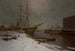 Porto di Londra sotto la neve - Charles Brooke Branwhite — vista dell’opera