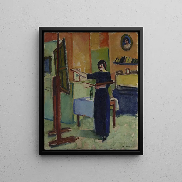 Artista nel suo studio - Charles Camoin — quadro incorniciato alla parete