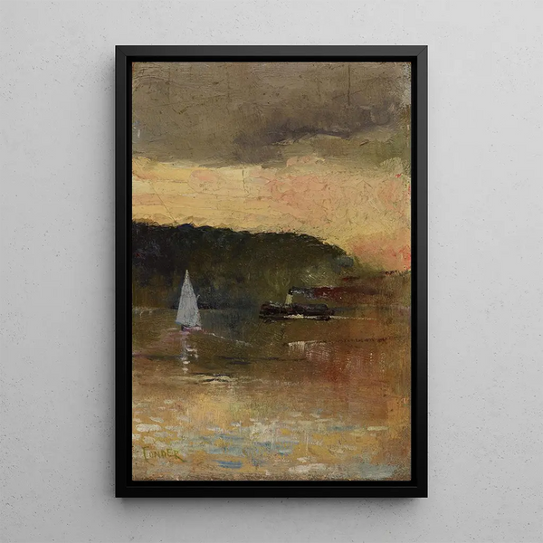 Riproduzione del dipinto Coucher de soleil sur le port de Sydney - Charles Conder