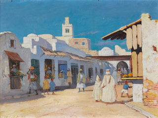 Charles Cottet - A Street In Tunis.webp