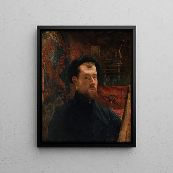Autoritratto - Charles Cottet — quadro incorniciato alla parete