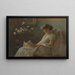 Un Angolo confortevole - Charles Courtney Curran — quadro incorniciato alla parete