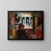 Alla esposizione di scultura - Charles Courtney Curran — quadro incorniciato alla parete