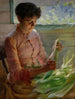 Décortiquer le maïs - Charles Courtney Curran — vista dell’opera