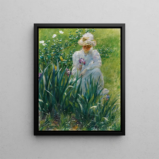 Charles Courtney Curran - The Iris Bed.webp