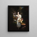Piccola ragazza con fiori Amelia Palmer - Charles Cromwell Ingham — quadro incorniciato alla parete