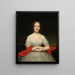 Ritratto di Fidelia Marshall - Charles Cromwell Ingham — quadro incorniciato alla parete
