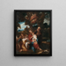 La Sainte Famille pendant la fuite en Égypte servita dagli angeli - Charles de La Fosse — quadro incorniciato alla parete