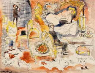 Charles Demuth - Count Muffat Discovers Nana with the Marquis de Chouard.webp