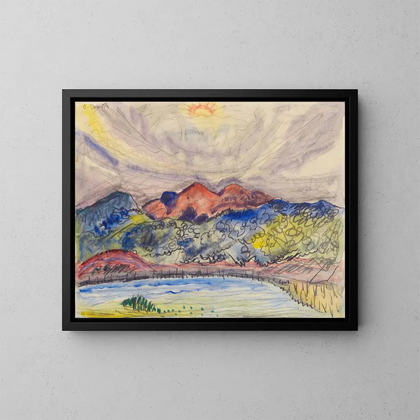 Paesaggio precoce - Charles Demuth — quadro incorniciato alla parete