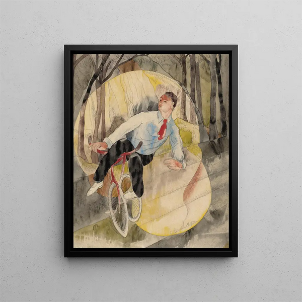 Dans Vaudeville le cycliste - Charles Demuth — quadro incorniciato alla parete