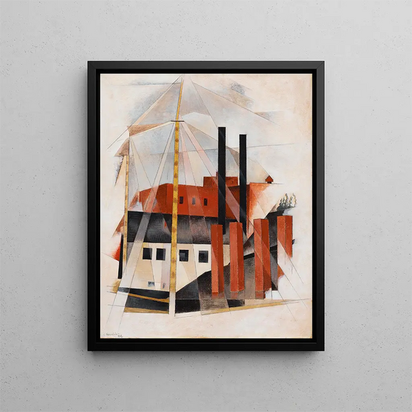 Vacanze dei traslocatori di pianoforti - Charles Demuth — quadro incorniciato alla parete