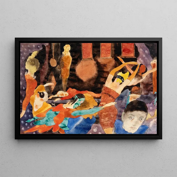 Il maschera della morte rossa - Charles Demuth — quadro incorniciato alla parete