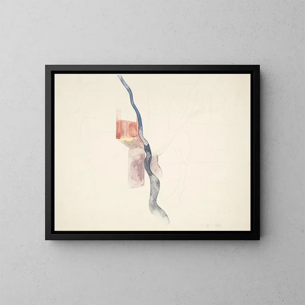 Astrazione dell'albero, studio probabilmente per Caminetti rossi 1918 - Charles Demuth — quadro incorniciato alla parete