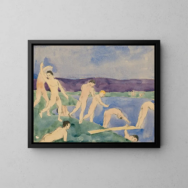 Douze garçons nus à la plage - Charles Demuth — quadro incorniciato alla parete