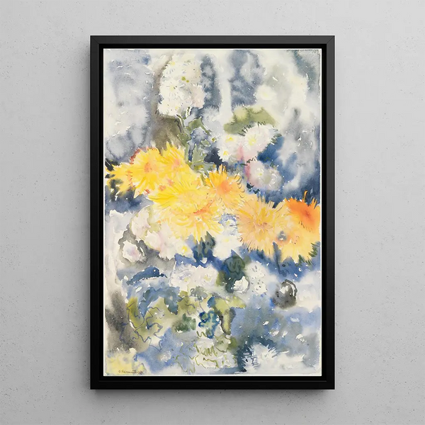 Giallo e blu - Charles Demuth — quadro incorniciato alla parete