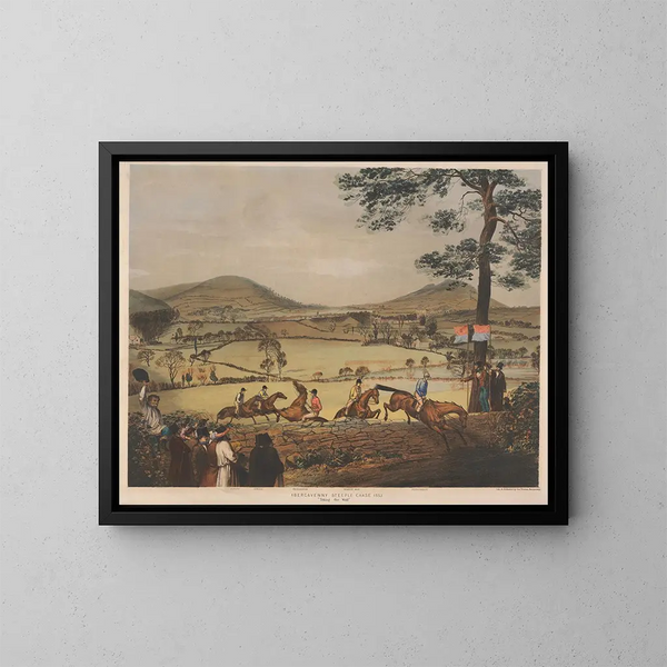 La corsa ad ostacoli di Abergavenny - Charles Denton — quadro incorniciato alla parete