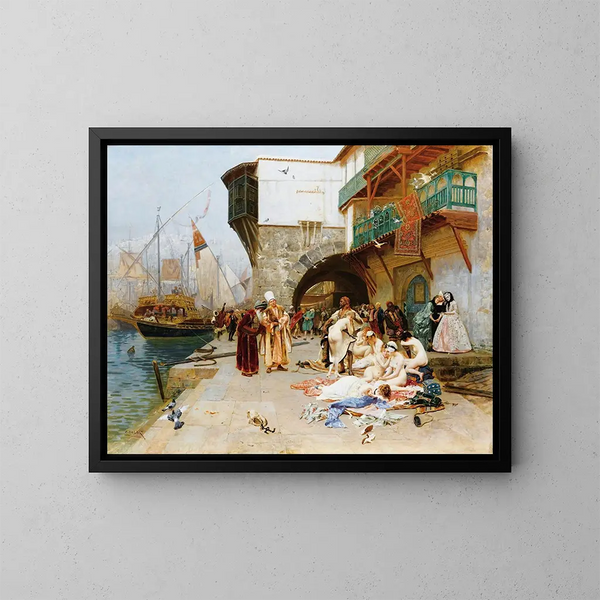 L'Enlèvement - Charles Édouard Delort — quadro incorniciato alla parete