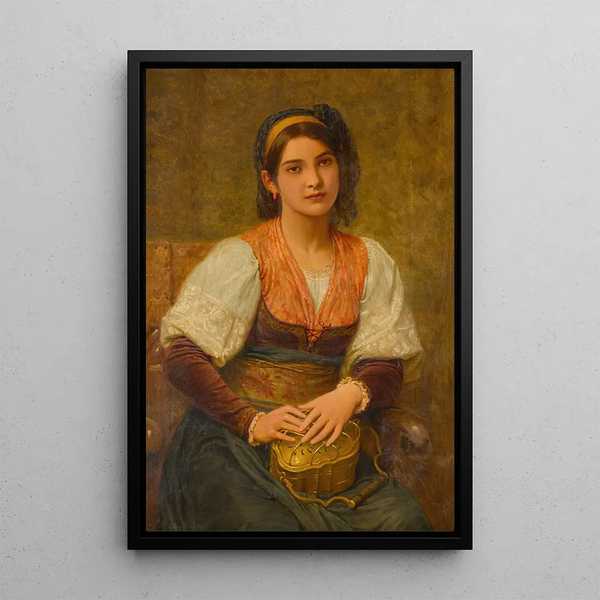 Riproduzione del dipinto Le Scaldino - Charles Edward Perugini