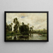 Le Bord de l'étang - Charles François Daubigny — quadro incorniciato alla parete