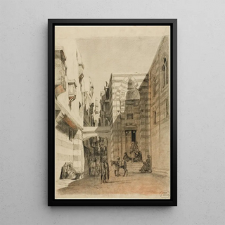 Charles Franois Eustache - Egyptian Street Scene.webp