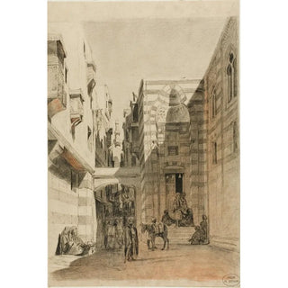 Charles Franois Eustache - Egyptian Street Scene.webp