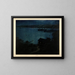 Luce della luna sulla Hudson River - Charles Frederick William Mielatz — quadro incorniciato alla parete