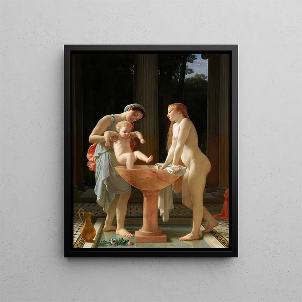 Il bagno - Charles Gleyre — quadro incorniciato alla parete