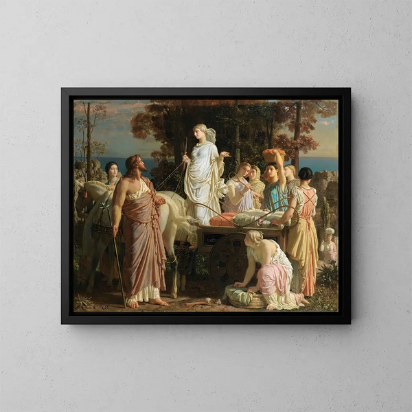 Ulysse e Nausicaa - Charles Gleyre — quadro incorniciato alla parete