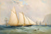 La goélette del Royal Yacht Squadron Viking al largo delle Needles - Charles Gregory — vista dell’opera