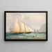 La goélette del Royal Yacht Squadron Viking al largo delle Needles - Charles Gregory — quadro incorniciato alla parete