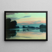 Pescatore su un fiume all'alba - Charles Guilloux — quadro incorniciato alla parete