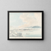 Vista della città e del porto di Saint-Pierre e Saint-Paul in Kamchatka - Charles Hamilton Smith — quadro incorniciato alla parete